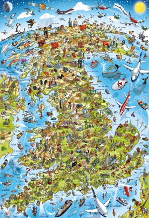 Gibsons: Best of British (500) verticale puzzel