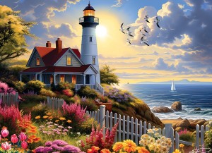 Cobble Hill: To the Lighthouse (500XL) legpuzzel