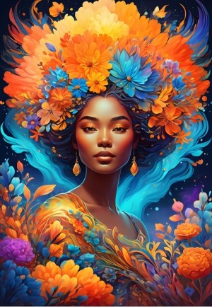 Bluebird: Flower Power (1000) verticale puzzel