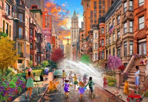 Bluebird: Hot Summer Days NYC (1000) legpuzzel
