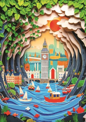 Trefl: London (1000) verticale puzzel