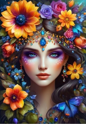 Alipson: The Flower Woman (1000) verticale puzzel
