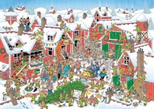 Jan van Haasteren: Santa's Village (1000) kerstpuzzel