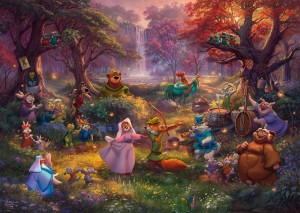 Schmidt: Thomas Kinkade Disney Robin Hood (1000) disneypuzzel