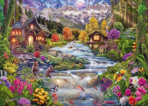 Schmidt: An Idyllic river in the mountains (2000) legpuzzel