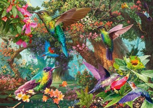 Schmidt: Hummingbirds in a burst of colour (1000) vogelpuzzel