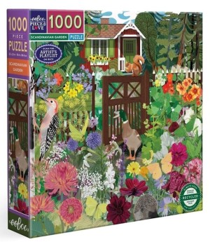 Eeboo: Scandinavian Garden (1000) vierkante puzzel