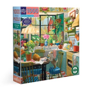 Eeboo: Springtime Kitchen (1000) vierkante puzzel