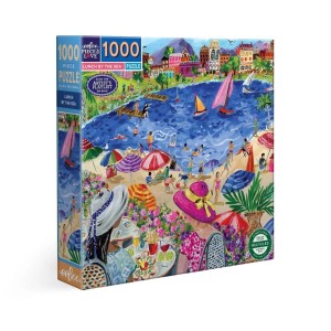 Eeboo: Lunch by the Sea (1000) vierkante puzzel