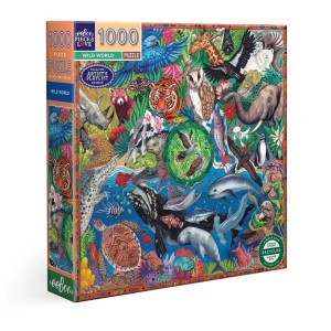 Eeboo: Wild World (1000) vierkante puzzel