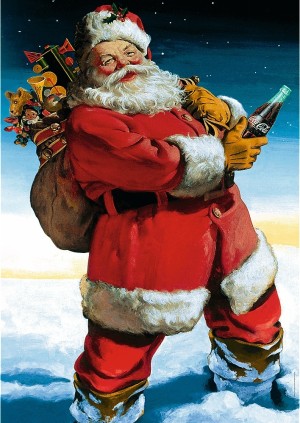 Trefl: Coca Cola Santa in the Snow (1000) verticale puzzel