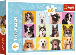 Trefl: Cute Dogs (60) kinderpuzzel