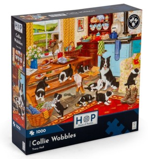 House of Puzzles: Collie Wobbles (1000) hondenpuzzel