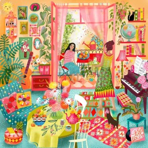 Pieces and Peace: Balcony Music Room (1024) vierkante puzzel