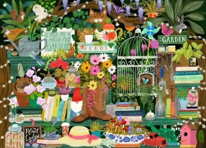 Pieces and Peace: A Gardener's Library (1500) legpuzzel