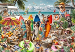 Bluebird: Dogs and Cats at the Beach (2000) legpuzzel