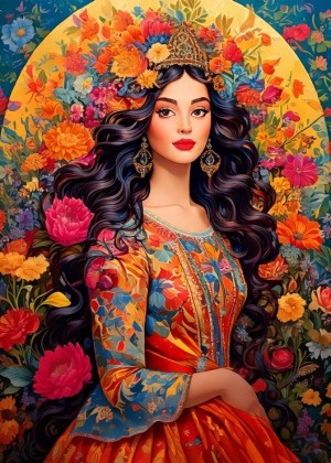 Bluebird: Flower Muse (500) verticale puzzel