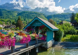 Bluebird: View of Lake Annecy (500) legpuzzel