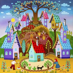 Alipson: Magical Community Garden (1000) vierkante puzzel
