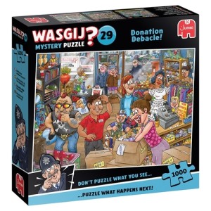 Jumbo: Wasgij Mystery 29 - Donation Debacle (1000) puzzel