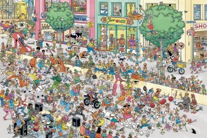Jan van Haasteren: Een Naaldhak te Hoog (1500) legpuzzel