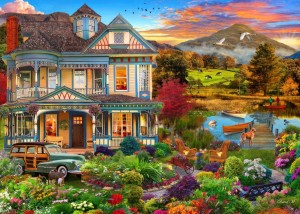 Bluebird: Garden Country Home (500) legpuzzel