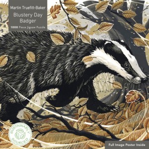 Flame Tree: Blustery Day Badger (1000) legpuzzel