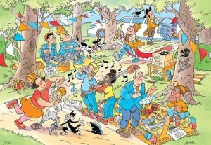 Jan van Haasteren: Junior 21 - De Vrijmarkt (240) kinderpuzzel