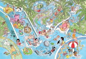Jan van Haasteren: Junior 22 - Waterglijbaan Gekte (360) kinderpuzzel