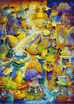 Grafika: Kitchen Witch (1000) verticale puzzel