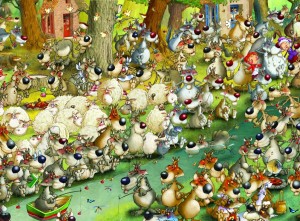 Grafika: Francois Ruyer - Wolves (2000) legpuzzel