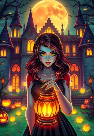 Alipson: Bewitched Gaze (1000) verticale puzzel