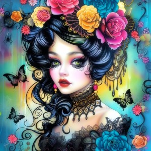 Alipson: Brides of the Seventh Moon - Nadia (1024) vierkante puzzel