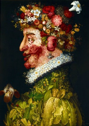 Art by Bluebird: Arcimboldo La Primavera (1000) verticale kunstpuzzel