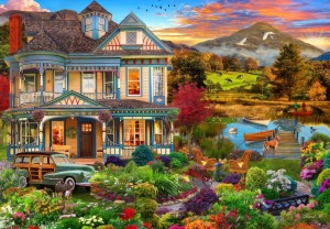 Bluebird: Garden Country Home (1000) legpuzzel
