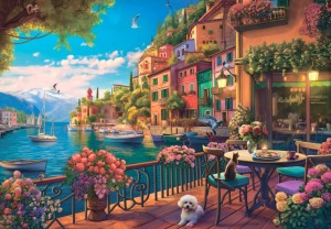 Bluebird: Lake Como (1000) legpuzzel