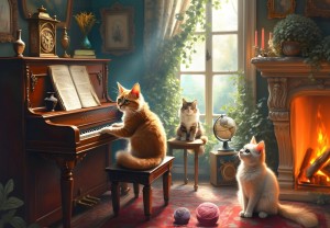 Bluebird: Concerto Felin (1000) kattenpuzzel