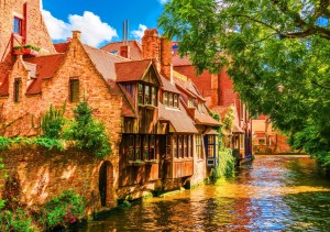 Bluebird: Bruges Old Town (1500) legpuzzel