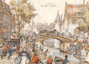Bekking en Blitz: Anton Pieck - Stadsgezicht (1000) legpuzzel