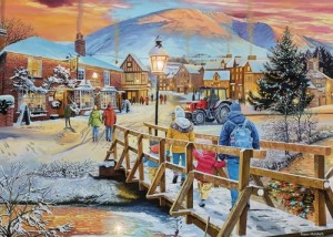 Falcon: A Festive Stroll (1000) kerstpuzzel