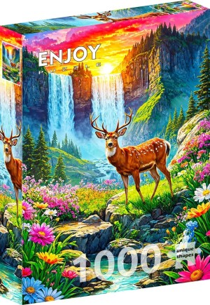 Enjoy: Deer Paradise (1000) verticale puzzel