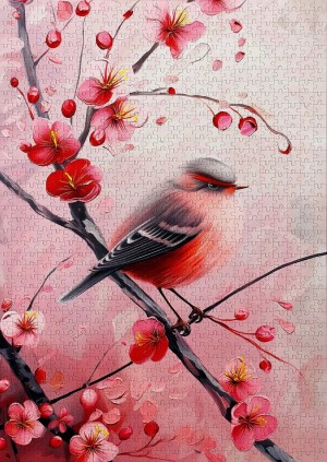 Enjoy: Ruby Songbird (1000) verticale puzzel