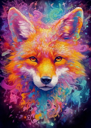 Enjoy: Fiery Fox (1000) verticale puzzel