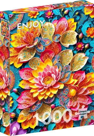 Enjoy: Elegant Waterlilies (1000) verticale puzzel