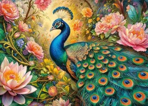 Cherry Pazzi: Peacock's Paradise (1000) legpuzzel