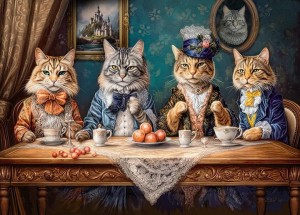 Cherry Pazzi: Tea Party (1000) kattenpuzzel
