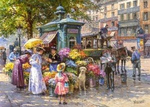 Cherry Pazzi: Blumenmarkt (1000) legpuzzel