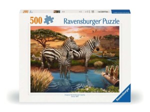 Ravensburger: Zebra's at Waterhole (500) legpuzzel
