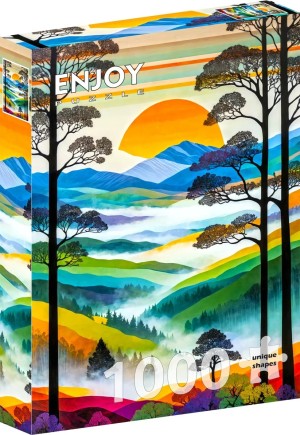 Enjoy: Hilltops Breeze (1000) verticale puzzel