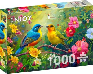 Enjoy: Lovebirds Duet (1000) vogelpuzzel